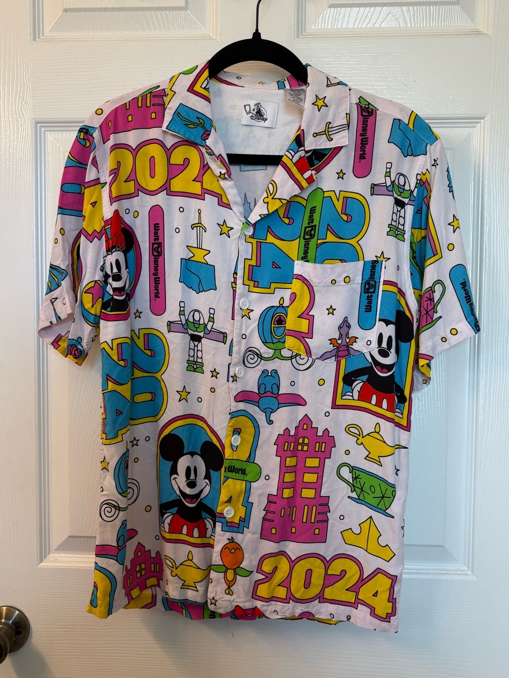 Mickey Mouse 2024 Graphic Button-Up Shirt
